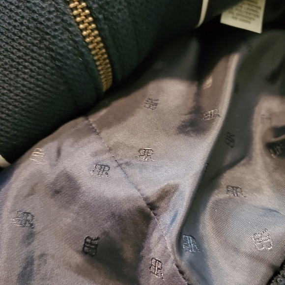 Banana Republic Navy With Gold Metallic Trim Blazer Zip Up Size 6, Business Cas. - Picture 13 of 15